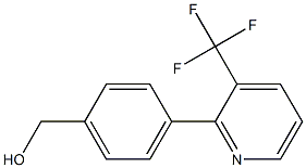 {4-[3-(Trifluoromethyl)pyridin-2-yl]phenyl}methanol Struktur