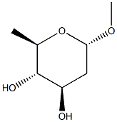 Methyl 2,6-dideoxy-a-D-glucopyranoside Struktur