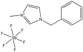 1-benzyl-3-methylimidazolium hexafluoroantimonate Struktur