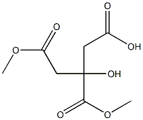 Dimethyl citrate Struktur