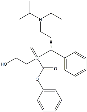 (R)-2-(3-(diisopropylamino)-1-phenylpropyl)-4-(hydroxymethyl)phenyl methacrylate Struktur