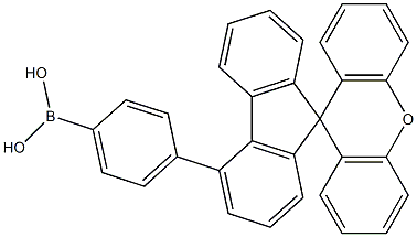 (4-(Spiro[fluorene-9,9'-xanthen]-4-yl)phenyl)boronic acid Struktur