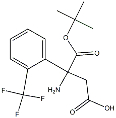 Boc-(RS)-3-Amino-3-(2-trifluoromethylphenyl)-propionic acid Struktur