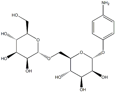 4-Aminophenyl 6-O-(a-D-mannopyranosyl)-a-D-mannopyranoside Struktur