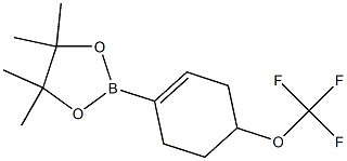 4,4,5,5-tetramethyl-2-[4-(trifluoromethoxy)cyclohex-1-en-1-yl]-1,3,2-dioxaborolane Struktur