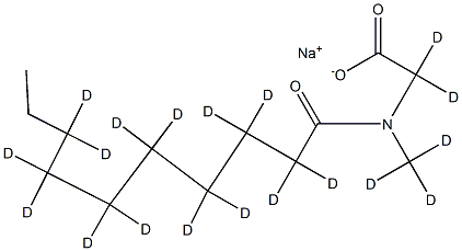 Sodium N-Decanoylsarcosinate-d19 Struktur