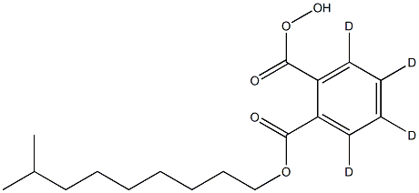 Monohydroxy Isodecyl Phthalate-d4 Struktur