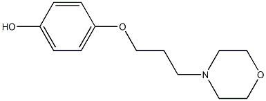 4-[3-(4-Morpholinyl)propoxy]-phenol Struktur