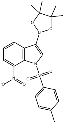 7-Nitro-3-(4,4,5,5-tetramethyl-1,3,2-dioxaborolan-2-yl)-1-tosyl-1H-indole Struktur