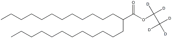 2-Dodecyltetradecanoic Acid Ethyl-d5 Ester Struktur