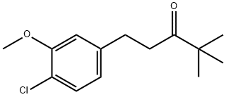 1-(4-Chloro-3-methoxyphenyl)-4,4-dimethylpentan-3-one Struktur