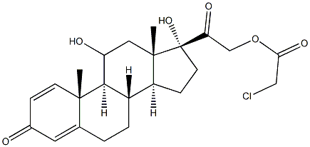 Prednisolone 21-Chloroacetate Struktur