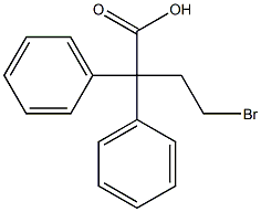 4-bromo-2,2-diphenylbutyric acid Struktur