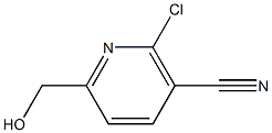 2-Chloro-6-hydroxymethyl-nicotinonitrile Struktur