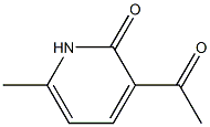 3-Acetyl-6-methyl-1H-pyridin-2-one Struktur