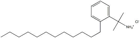 Dodecyldimethylbenzyl ammonium chloride Struktur