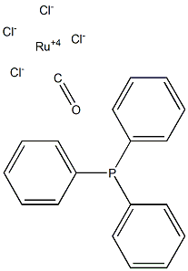 Triphenylphosphine carbonyl ruthenium chloride Struktur