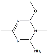 2-amino(N-methyl)-4-methyl-6-methoxy-1,3,5-triazine Struktur