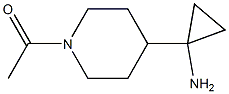 1-(4-(1-aminocyclopropyl)piperidin-1-yl)ethan-1-one Struktur