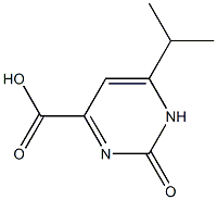 6-ISOPROPYL-2-OXO-1,2-DIHYDRO-PYRIMIDINE-4-CARBOXYLIC ACID Struktur