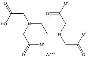 Aluminum hydrogen EDTA Struktur