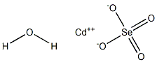 Cadmium selenate monohydrate Struktur