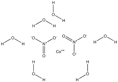 Cobalt(II) nitrate hexahydrate Struktur