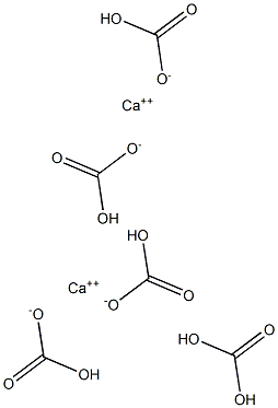 Di(calcium bicarbonate) carbonate Struktur