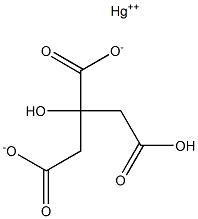 Mercury(II) hydrogen citrate Struktur