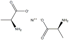 Nickel di(L-alpha-alanine) Struktur