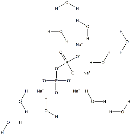 Sodium pyrophosphate decahydrate Struktur