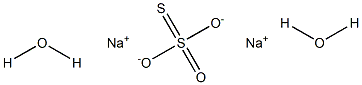 Sodium thiosulfate dihydrate Struktur