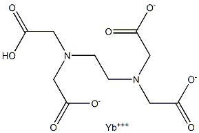 Ytterbium(III) hydrogen EDTA Struktur