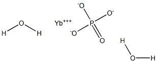 Ytterbium(III) orthophosphate dihydrate Struktur