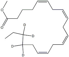 Arachidonic Acid-17,17,18,18-D4 Methyl Ester Struktur