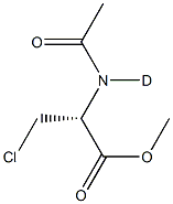 D,L-N-Acetyl-b-chloroalanine, Methyl Ester Struktur