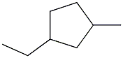 1 -METHYL-3-ETHYLCYCLOPENTANE Struktur