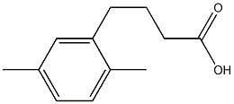 4-(2,5-DIMETHYLPHENYL)BATYRIC ACID Struktur