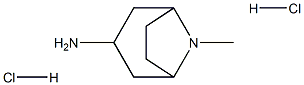 3-endo-amino-8-methyl-8-azabicyclo[3.2.1]octane dihydrochloride Struktur