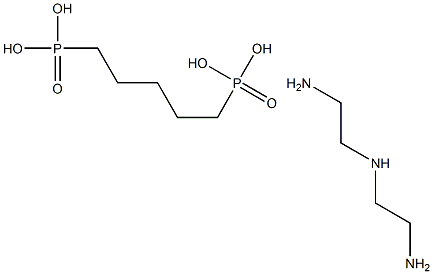 Diethylenetriamine penta methylene phosphonic acid Struktur