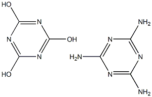 Melamine cyanurate Struktur