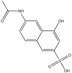 2-acetamido-8-naphthol-6-sulfonic acid Struktur