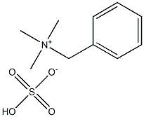 Trimethyl benzyl ammonium hydrogen sulfate Struktur