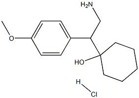 1-(4-methoxyphenyl)-2-aminoethylcyclohexanol hydrochloride Struktur