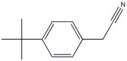 p-tert-Butylphenylacetonitrile Struktur