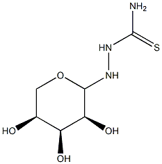 L-Ribopyranosylthiosemicarbazide Struktur