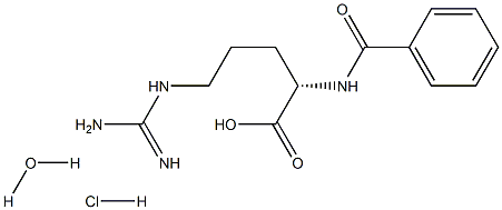 N-BENZOYL-L-ARGININEHYDROCHLORIDE,MONOHYDRATE Struktur