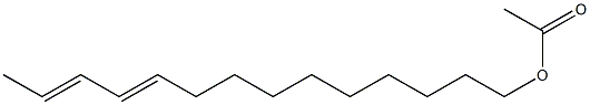 TRANS,TRANS-10,12-TETRADECADIENYL ACETATE Struktur