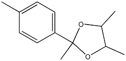 1,3-Dioxolane, 2,4,5-trimethyl-2-(p-tolyl)- Struktur