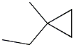 1-Ethyl-1-methylcyclopropane. Struktur